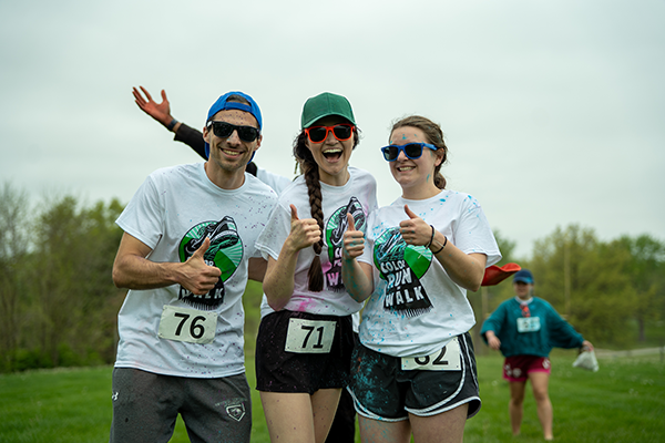 CMU students at color run