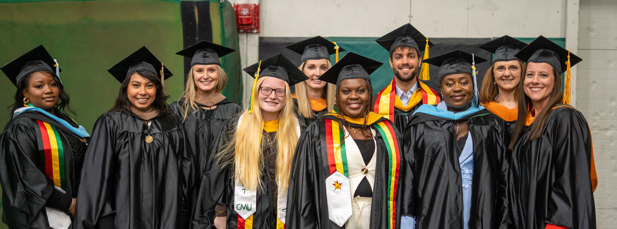 Students at graduation